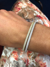 Load image into Gallery viewer, Sterling Silver and Pave Bangles