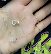 Load image into Gallery viewer, Diamond Accent Initial Necklace