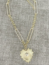 Load image into Gallery viewer, Gold Statement Heart Necklace