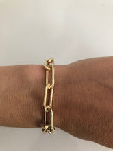 Load image into Gallery viewer, 15mm chunky gold link bracelet