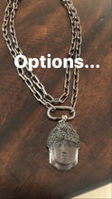 Load image into Gallery viewer, Chunky Gunmetal Chain with Carabiner Lock
