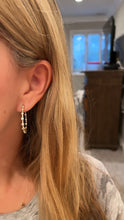 Load image into Gallery viewer, Sterling Bezeled Hoop