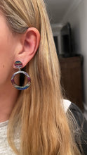 Load image into Gallery viewer, Rainbow Stunner Circle Hoops