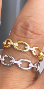 Sterling Silver Chain Link Ring