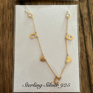The “Danielle” Triple Initial Necklace