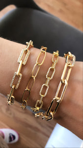 15mm chunky gold link bracelet