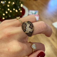 Load image into Gallery viewer, Sterling Silver and CZ Leopard Ring