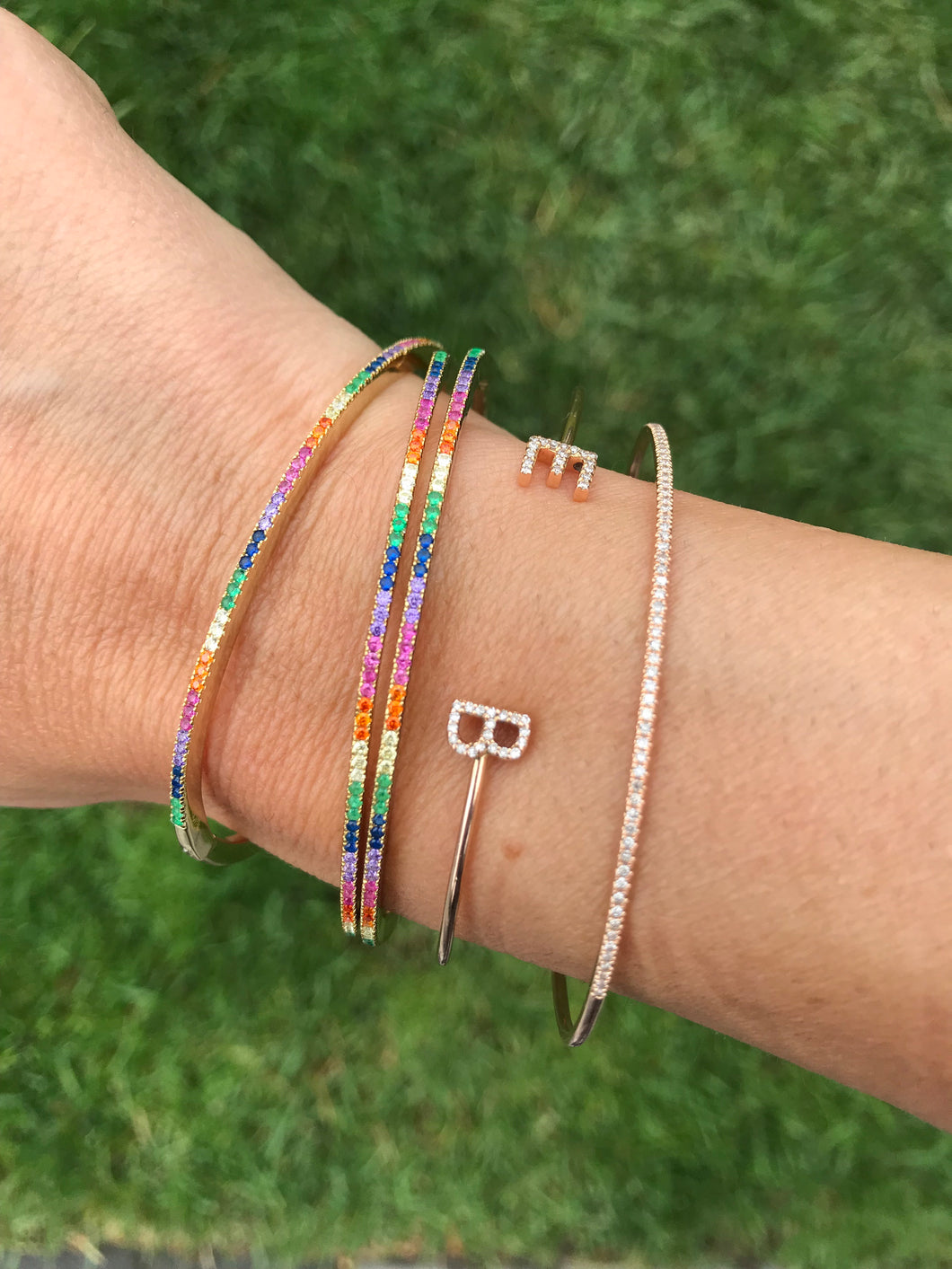 Thin Rainbow Bangle