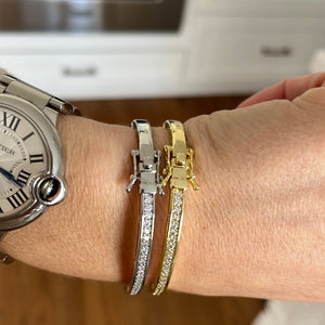 CZ Lined Bangles