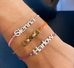 Nameplate Cord Bracelet