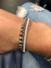 Load image into Gallery viewer, Sterling Silver and Pave Bangles