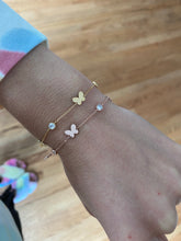 Load image into Gallery viewer, Butterfly and Bezel Bracelet