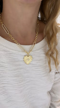 Load image into Gallery viewer, Gold Statement Heart Necklace