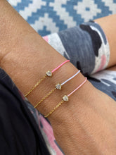 Load image into Gallery viewer, Bezel Heart Chain/Cord Bracelet