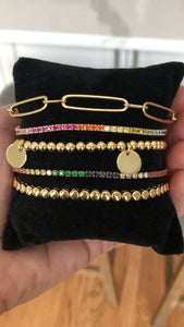 Thin Oval Link Bracelet
