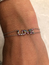 Load image into Gallery viewer, Adjustable Rainbow Love Bracelet