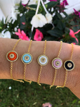 Load image into Gallery viewer, Enamel Evil Eye Bracelets