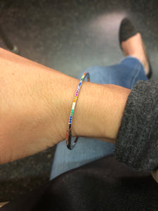 Thin Rainbow Bangle