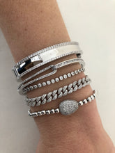 Load image into Gallery viewer, CZ Outlined Bangle