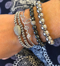 Load image into Gallery viewer, Sterling Silver LOVE Bangle