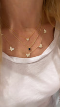 Load image into Gallery viewer, Dainty 1/2 and 1/2 Gem Necklace