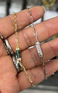 Paperclip Bar Bracelet