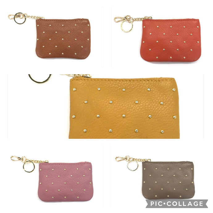 Genuine Leather Keychain Wallet