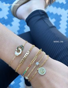 Thin Interlocking Cuff Bracelet