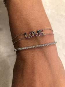 Adjustable Rainbow Love Bracelet