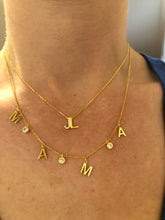 Load image into Gallery viewer, Diamond Accent Initial Necklace