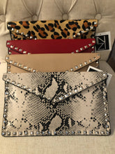 Load image into Gallery viewer, Studded Envelope Clutch