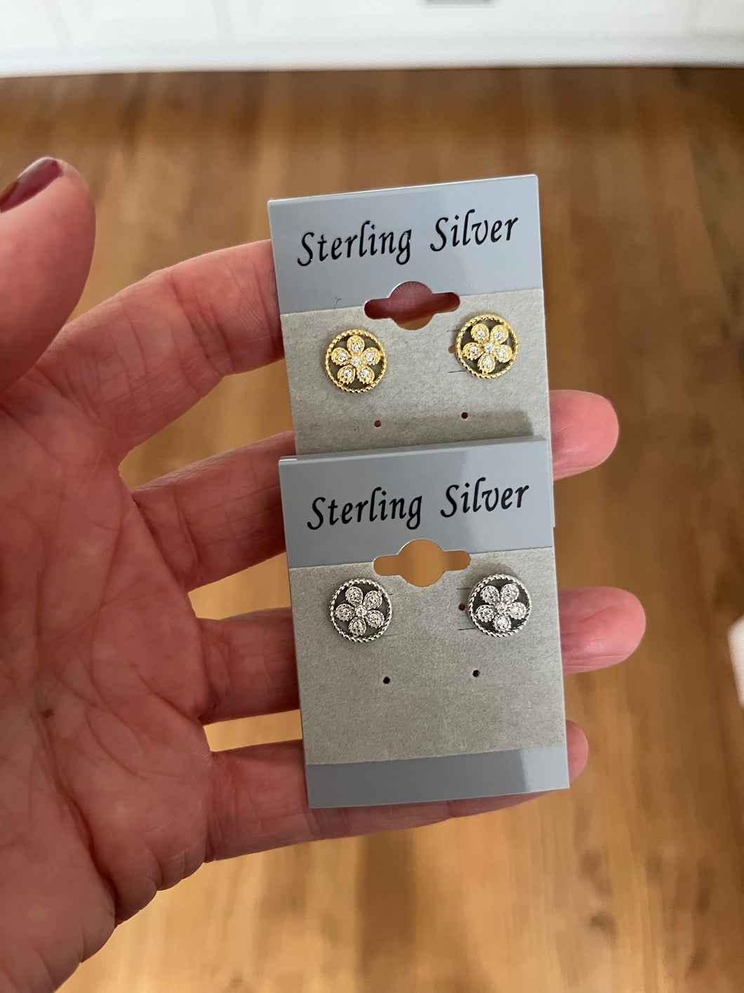 Flower Circle Earrings