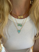 Load image into Gallery viewer, Bubble Nameplate on Cuban Link or Paperclip Chain