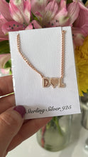 Load image into Gallery viewer, Bubble Nameplate on Cuban Link or Paperclip Chain