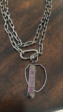 Load image into Gallery viewer, Chunky Gunmetal Chain with Carabiner Lock