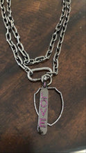 Load image into Gallery viewer, Chunky Gunmetal Chain with Carabiner Lock