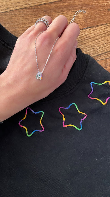 Single Bubble Initial Necklace