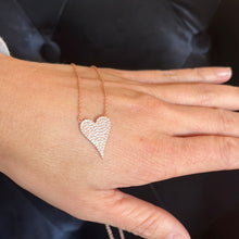 Load image into Gallery viewer, Pave Heart Drip Necklace
