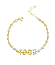Load image into Gallery viewer, Bezel Set Name Bracelet