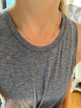 Load image into Gallery viewer, Double initial necklace with bezel