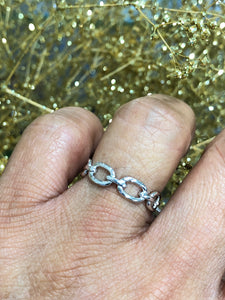 Sterling Silver Chain Link Ring