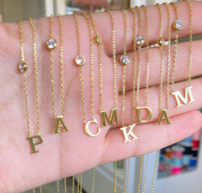 Single Initial Necklace