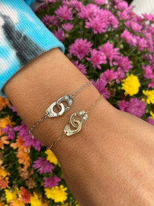 Thin Interlocking Cuff Bracelet