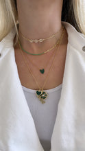 Load image into Gallery viewer, Colored Stone Heart Necklace
