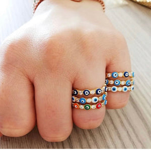 Evil eye bands for Laurie