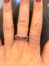 Load image into Gallery viewer, Sterling Silver Rainbow Ring