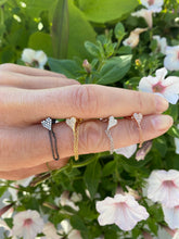 Load image into Gallery viewer, Pave Heart Earring with Chain