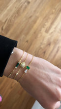 Load image into Gallery viewer, Green Emerald Baguette Bracelet