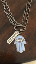 Load image into Gallery viewer, Chunky Gunmetal Chain with Carabiner Lock