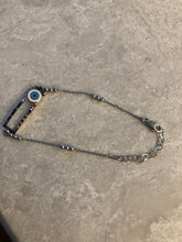 Load image into Gallery viewer, Sterling Silver and Rainbow Evil Eye